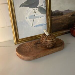 Wooden Tray Trinket Holder